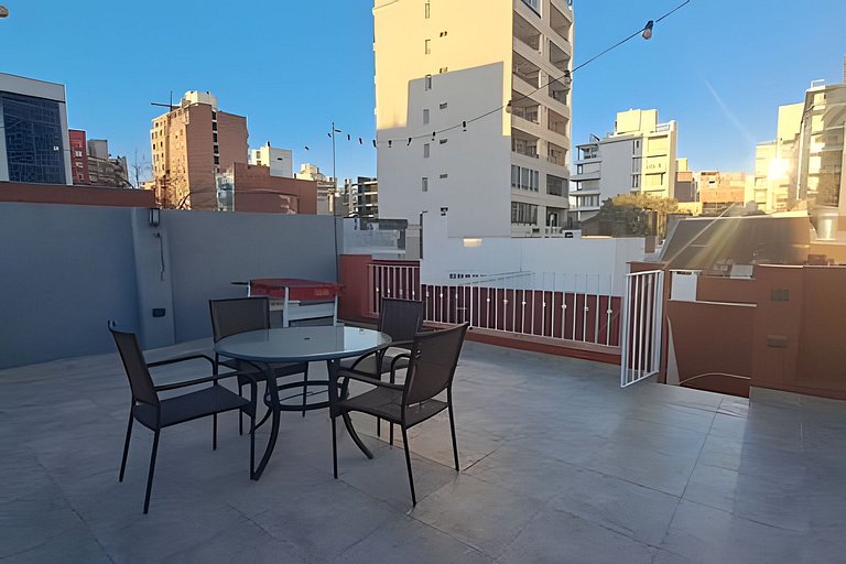 Hornera Emma - Casa soñada. Terraza y parrillero.